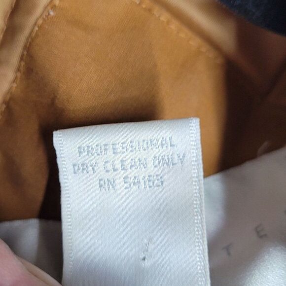 Vintage 80's The Limited Mens Coat Color Block Streetwear Grunge Mustard M - Picture 16 of 17